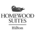 Homewood Suites by Hilton logo featuring the iconic wood duck mascot above serif brand text.