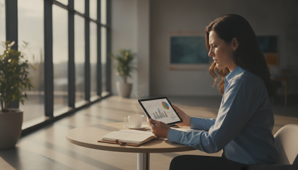 The Complete Guide to Culture Amp Employee Engagement Surveys in 2026 1 manager reviewing culture amp employee engagement survey results on a tablet