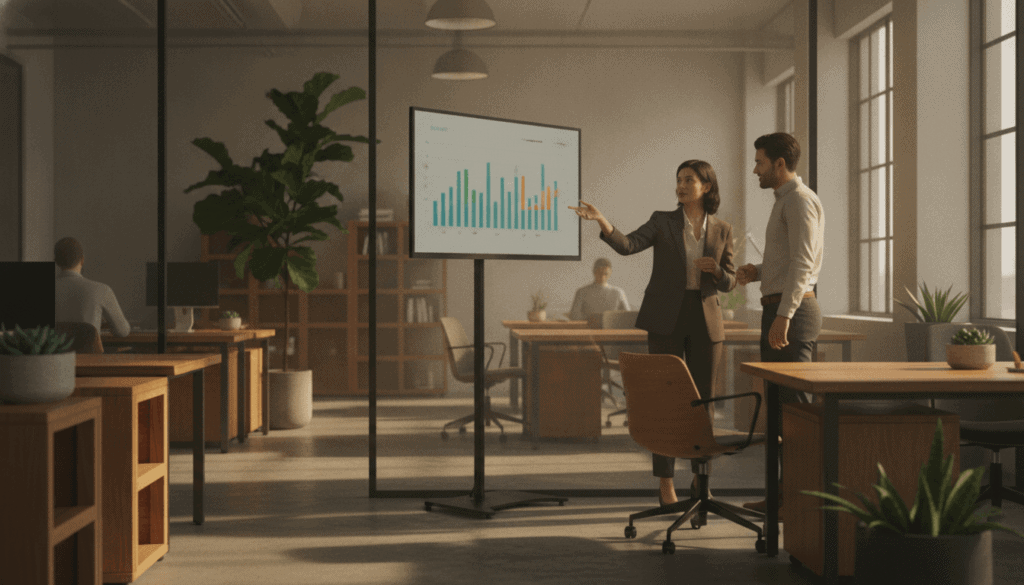 side-by-side comparison chart of culture amp exit survey and passive analytics dashboards