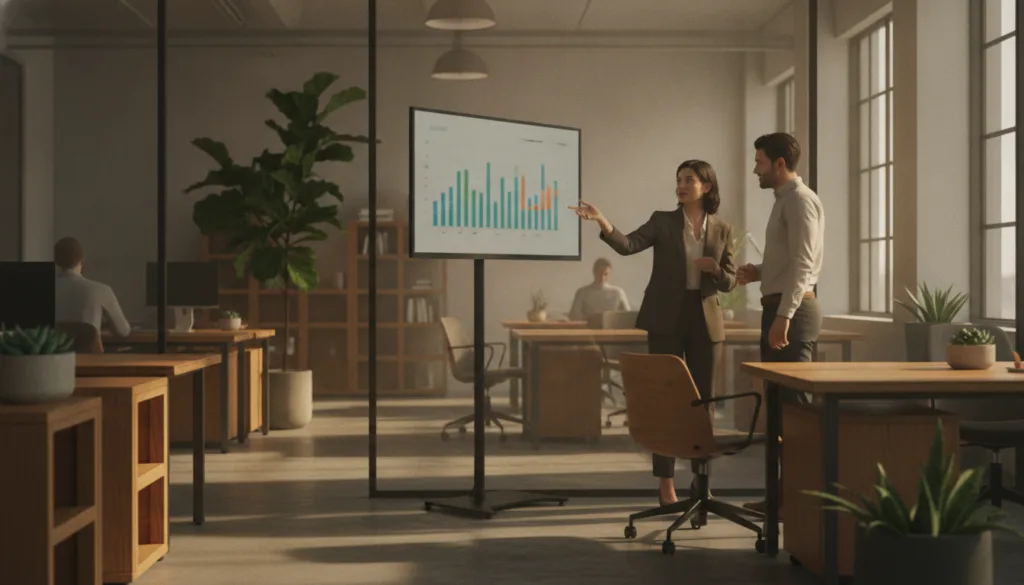 side-by-side comparison chart of culture amp exit survey and passive analytics dashboards