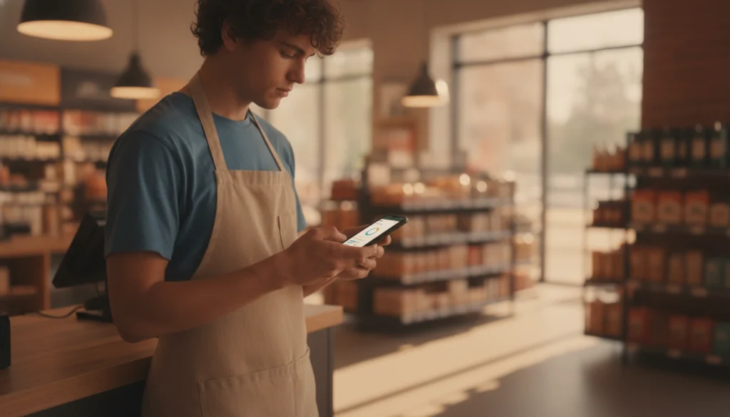 Using Frontline Employee Feedback to Cut Store Turnover in 2026 3 frontline employee feedback survey open on a mobile phone during a shift